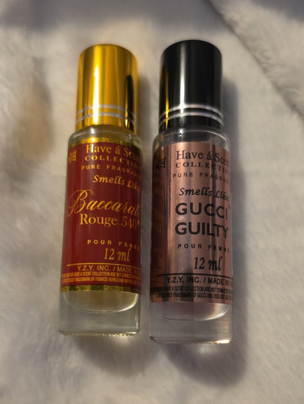 Roll-On Fragrance Duo - Smells Like - Gucci Guilty & Baccarat Rouge 540